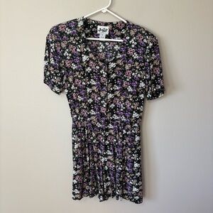 Vintage Floral Romper 90s Blossom
